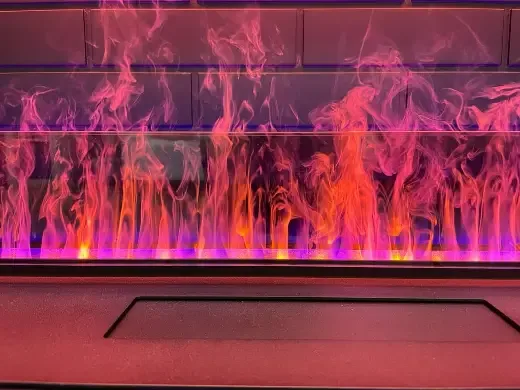 Встраиваемый электрический Schönes feuer 3D-камин FireLine 600 Blue Effect (черная панель)