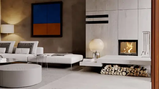 Стальная топка Defro HOME INTRA SM G, 10 кВт, 611/552мм, гильотина — фото 2