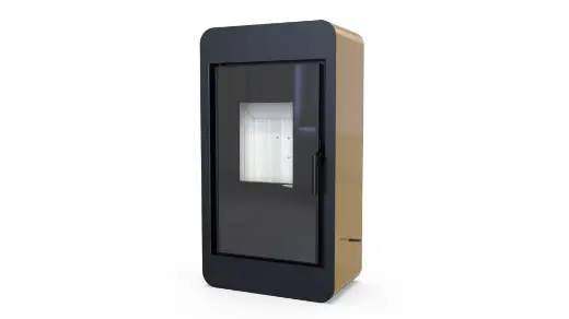 Печь-камина Defro HOME PICO, 6,6 кВт, золотая сталь