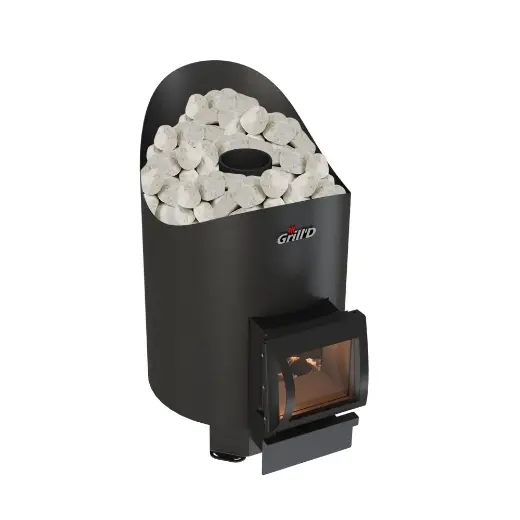 Банная печь Grill'D Aurora 180 (короткий вынос, дверца со стеклом)