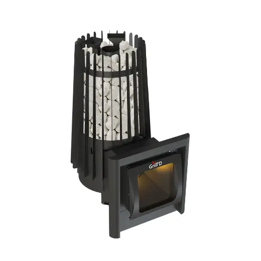 Банная печь Grill'D Cometa Vega 180 Window Max Pro (длинный вынос)