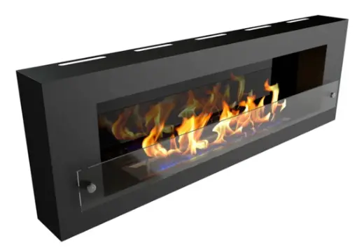 Биокамин Zefire Orion 1200 (черный со стеклом и стемалитом)