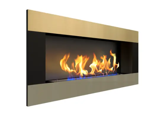 Биокамин Zefire Elliot horizontal 1500 латунный