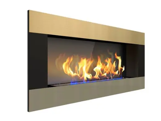 Биокамин Zefire Elliot horizontal 1500 со стемалитом латунный