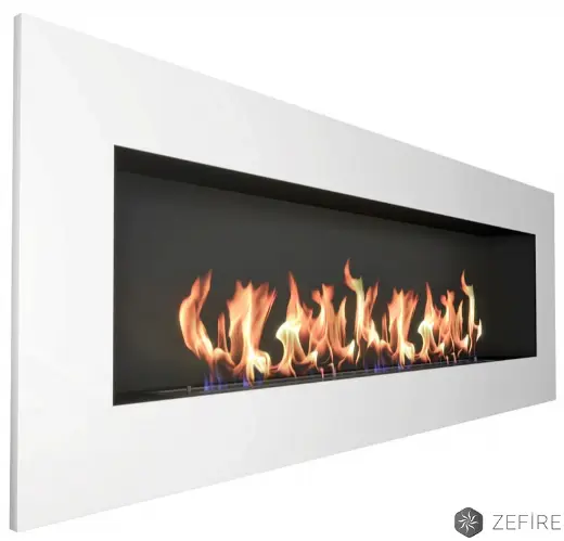 Биокамин Zefire Elliot 1800 с белой рамкой