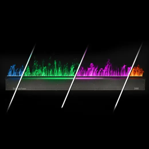 Встраиваемый электрический Schönes feuer 3D-камин FireLine 600 RGB (черная панель)