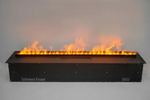 Встраиваемый электрический Schönes feuer 3D-камин FireLine 1000 (черная панель)