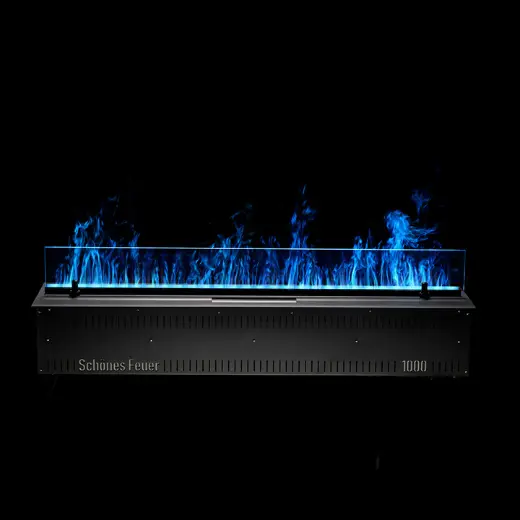 Встраиваемый электрический Schönes feuer 3D-камин FireLine 1000 RGB (черная панель) — фото 2