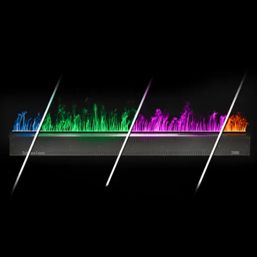 Встраиваемый электрический Schönes feuer 3D-камин FireLine 1500 RGB (черная панель)