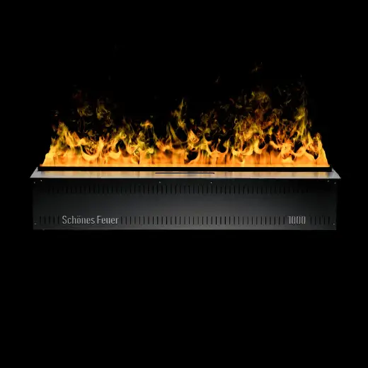 Встраиваемый электрический 3D-камин Schönes feuer Hotline 2000 (черная панель)