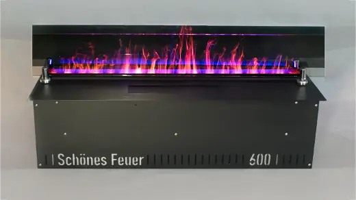 Декоративное стекло Black для электромкаминов Schönes feuer
