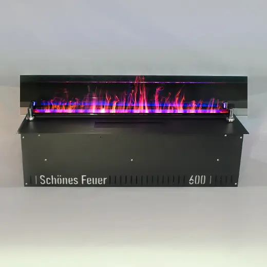 Декоративное стекло Black для электромкаминов Schönes feuer — фото 2