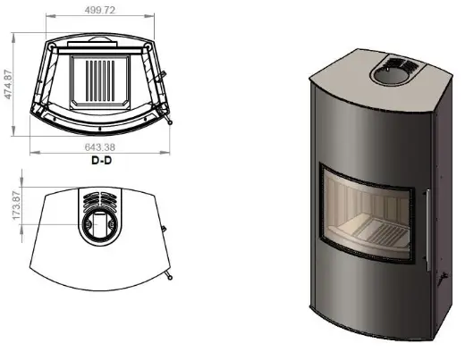 EMBER Гордана 480 L black — фото 2