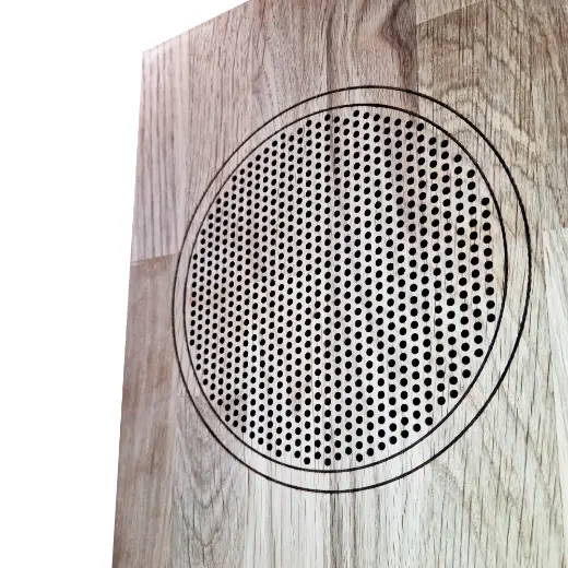Влагостойкий динамик с декоративной дубовой сеткой SW 525 Wood - Corner, для бани и сауны — фото 2