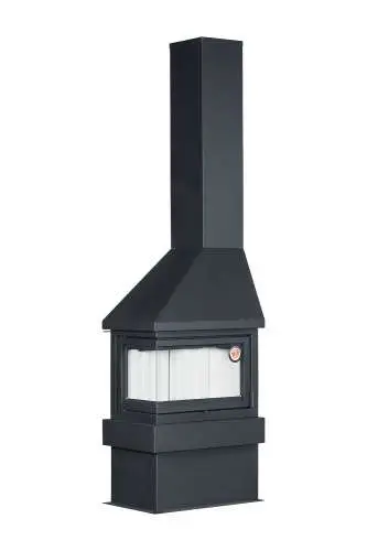 Камин ПРАГА УГЛОВОЙ левый, шамот белый