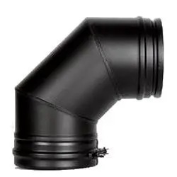 Отвод 90 градусов Schiedel Permeter ULTRA 25 черный, D 200/250 мм