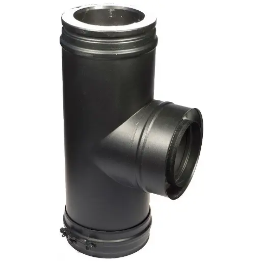 Тройник 90 градусов Schiedel Permeter ULTRA 50 черный, D 130/230 мм