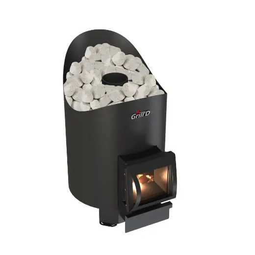 Банная печь Grill'D Aurora 160 (короткий вынос, дверца со стеклом)