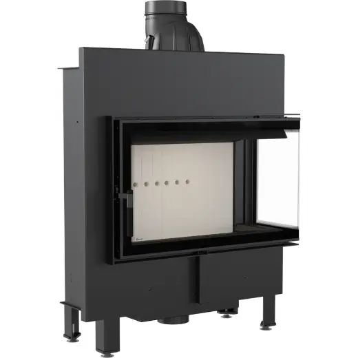 Стальная топка Kratki Lucy 14 BS Slim (угловая, стекло справа, уменьшенная глубина)