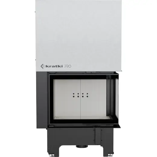 Стальная топка Kratki VNP 700/480 BS G(угловая, стекло справа, с подъёмом) — фото 2