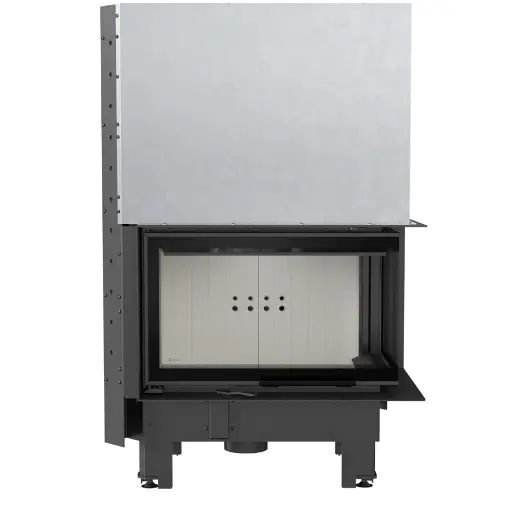 Стальная топка Kratki MBM P BS SG G 10 (угловая, правая, гнутое стекло, с подъёмом) — фото 2